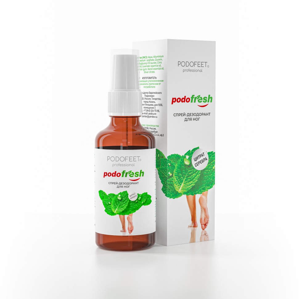 Спрей-дезодорант для ног PОDOFRESH, 50мл
